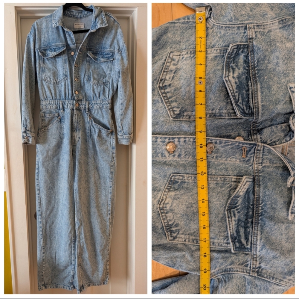 Free People Touch the Sky Denim Jumpsuit - Picture 7 of 15